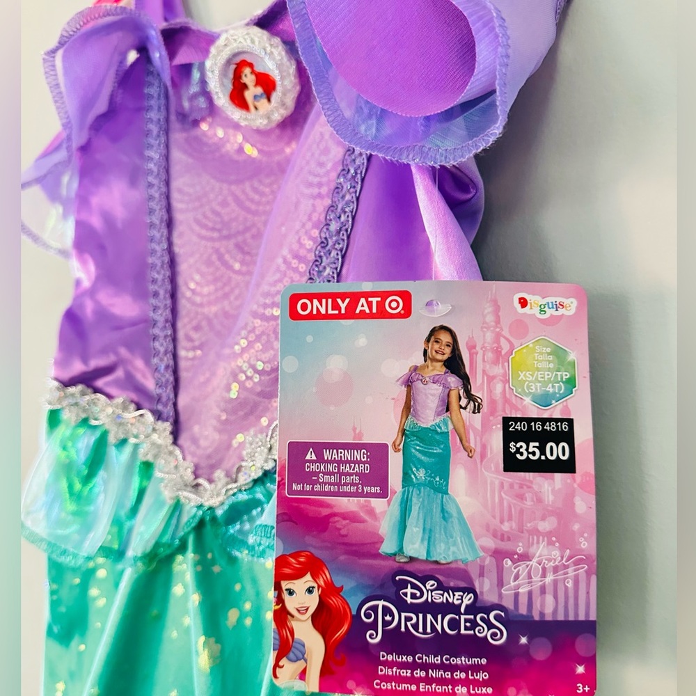 Little Mermaid Ariel dress costume 3-4T